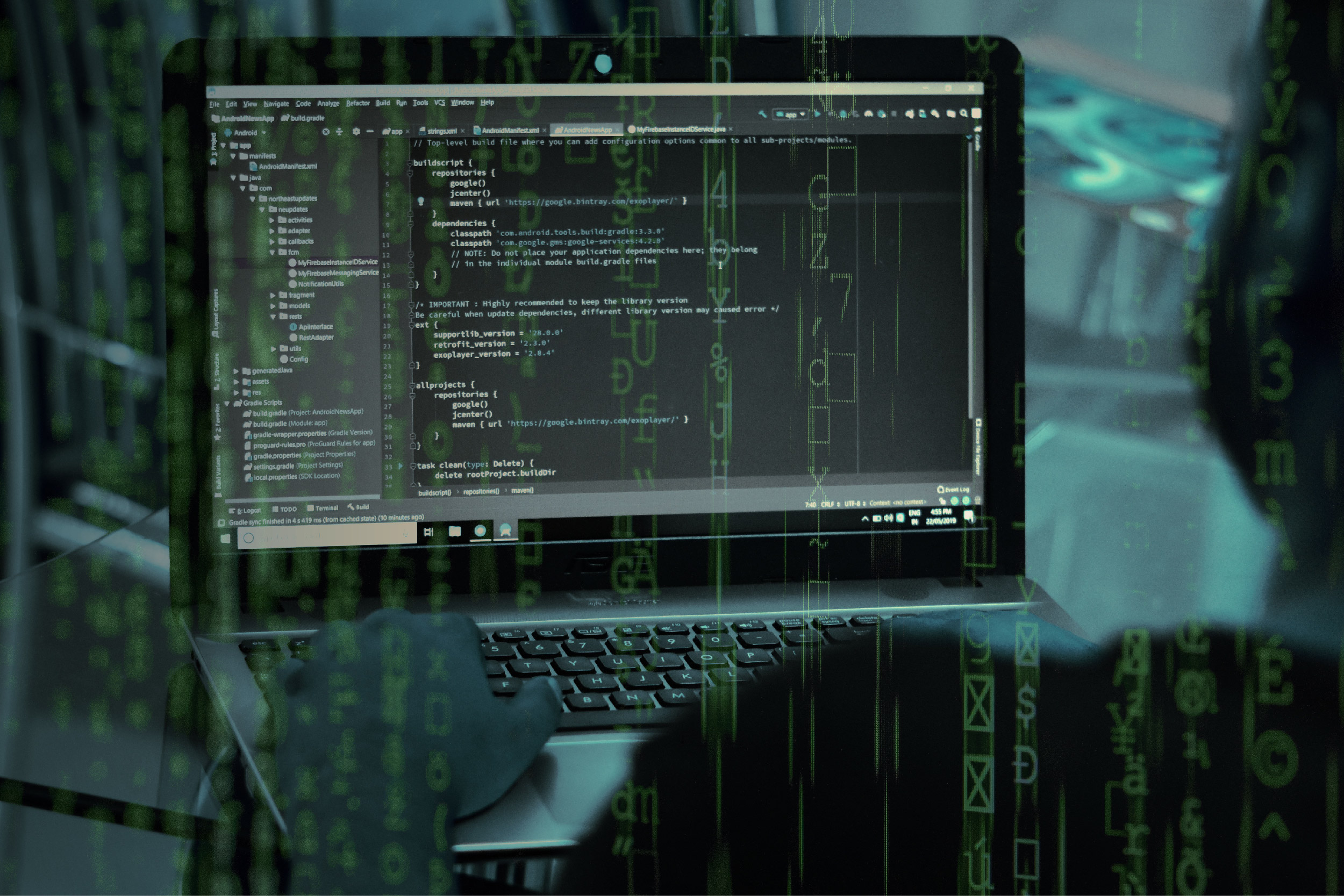 Desktop Source Code And Technology Background, Developer Or Programer With  Coding And Programming, Wallpaper By Computer Language And Source Code,  Computer Virus And Malware Attack. Stock Photo, Picture and Royalty Free  Image.